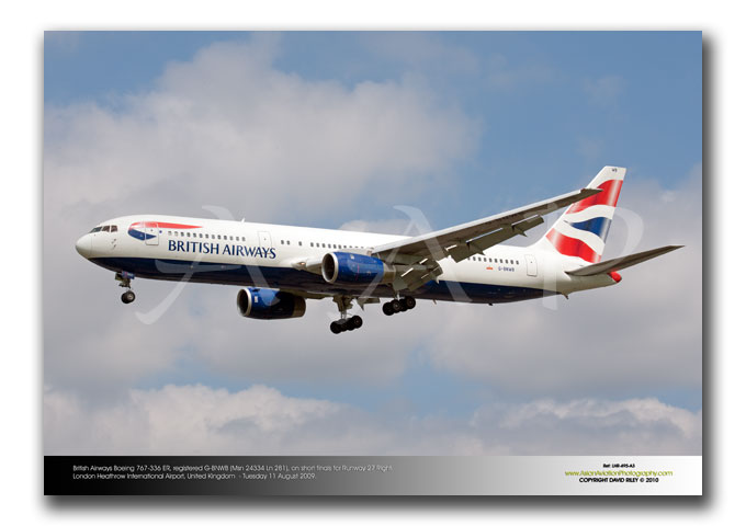 LHR-495 - British Airways Boeing 767-336 ER - G-BNWB (Msn 24334 Ln 281)