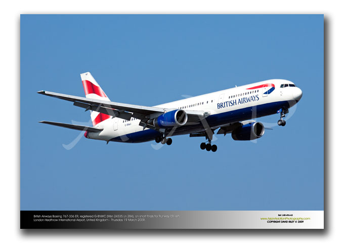 LHR-496 - British Airways Boeing 767-336 ER - G-BNWC (Msn 24335 Ln 284)