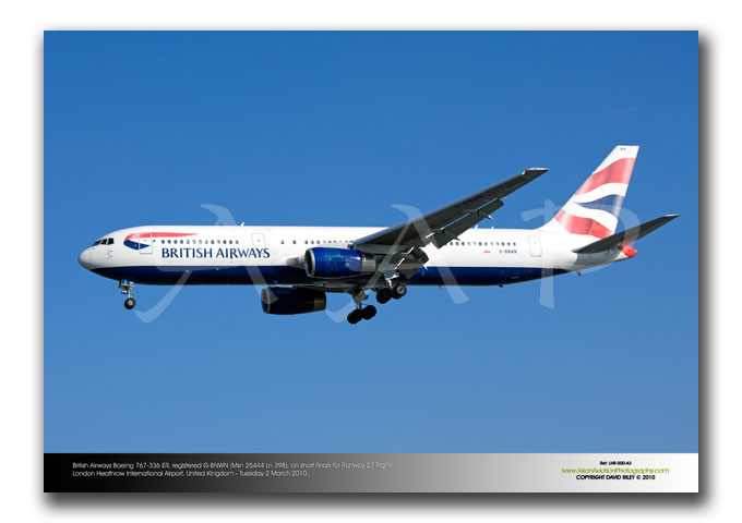 LHR-500- British Airways Boeing 767-336 ER -   G-BNWN (Msn 25444 Ln 398),