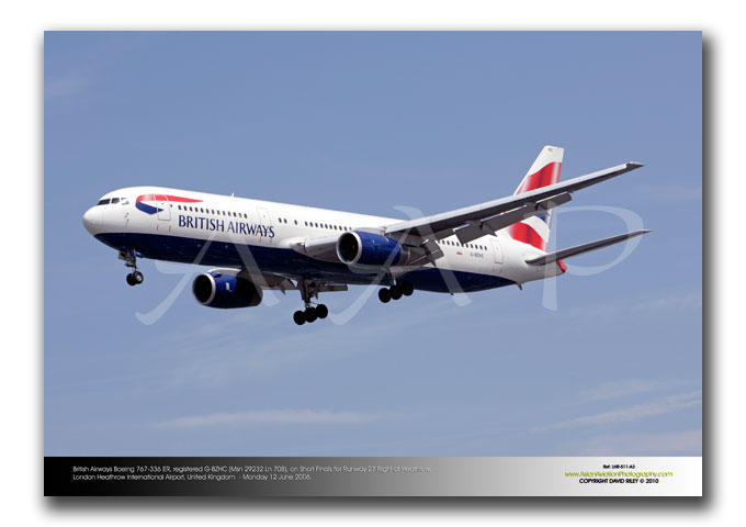 LHR-511- British Airways Boeing 767-336 ER -  G-BZHC (Msn 29232 Ln 708)
