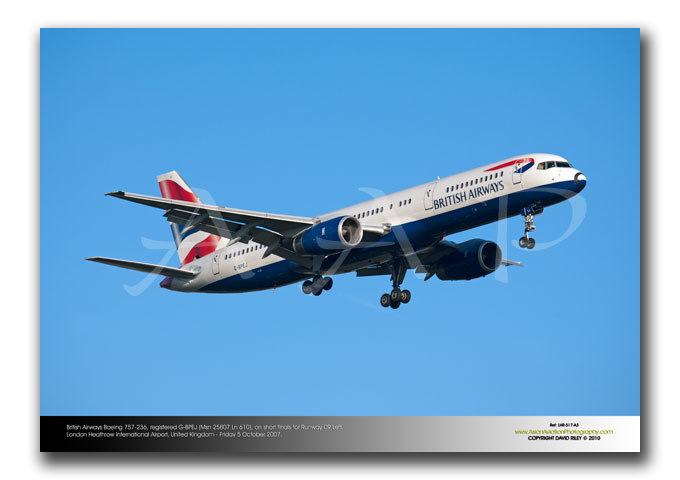 LHR-517 - British Airways Boeing 757-236 - G-BPEJ (Msn 25807 Ln 610)