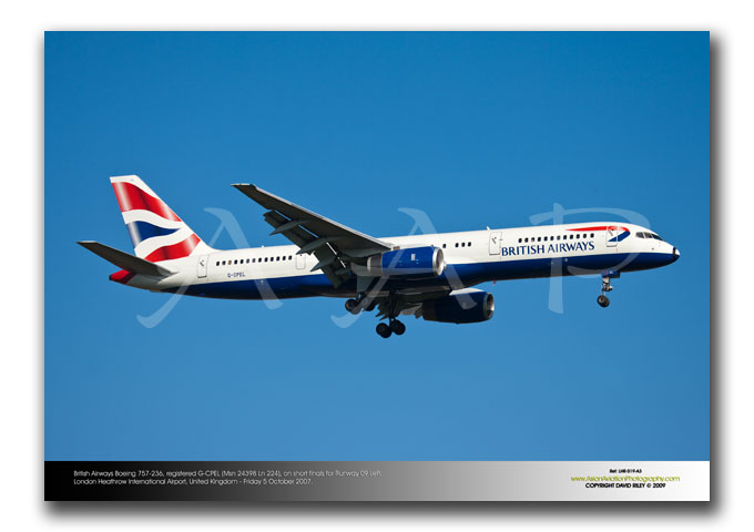 LHR-519 - British Airways Boeing 757-236 - G-CPEL (Msn 24398 Ln 224)