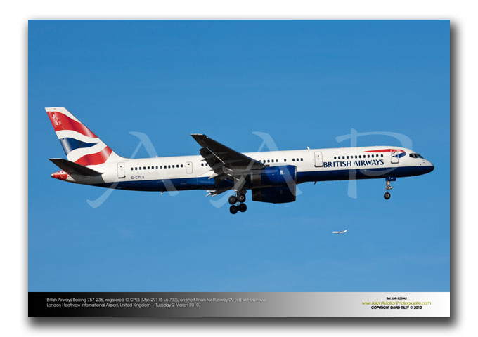 LHR-523 - British Airways Boeing 757-236 - G-CPES (Msn 29115 Ln 793)