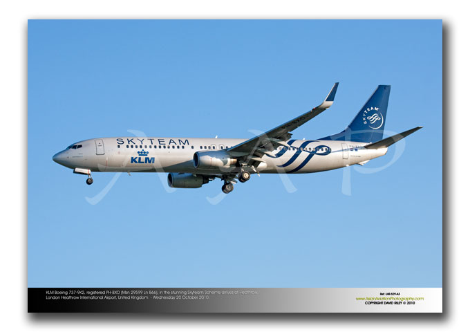 LHR-529 - KLM Boeing 737-9K2 - PH-BXO (Msn 29599 Ln 866), in the stunning Skyteam Scheme