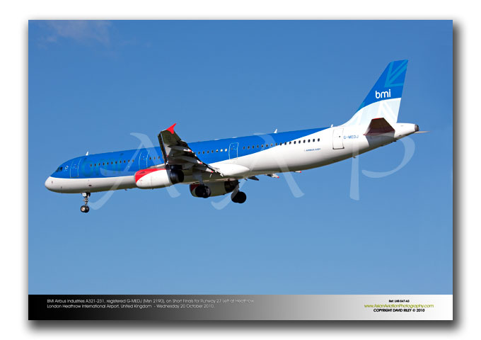 LHR-547 - BMI Airbus Industries A321-231 - G-MEDJ (Msn 2190)