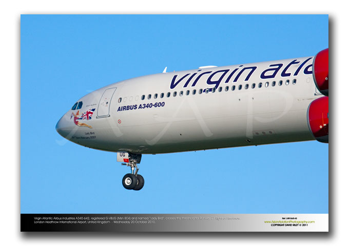 LHR-568 - Virgin Atlantic Airways Airbus Industries A340-642 - G-VBUG (Msn 804) and named �Lady Bird�
