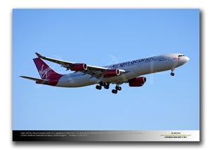 LHR-575 - Virgin Atlantic Airways Airbus Industries A340-313 - G-VSUN (Msn 114) and named �Rainbow Lady�