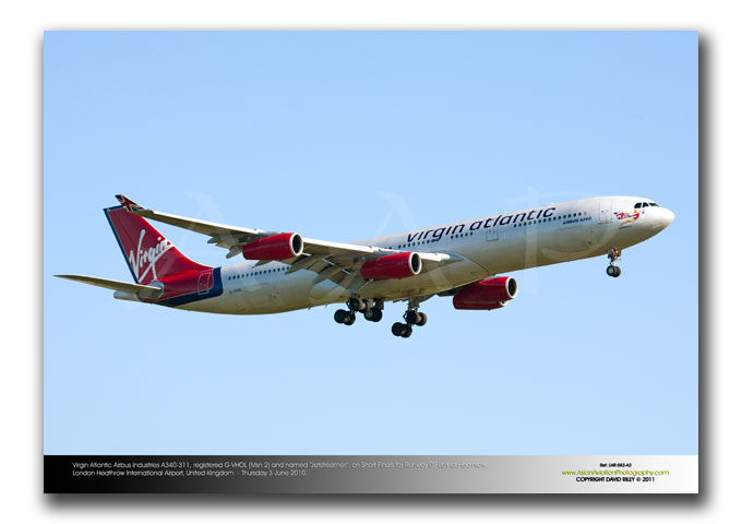 LHR-583 - Virgin Atlantic Airways Airbus Industries A340-311 - G-VHOL (Msn 2) and named �Jetstreamer�