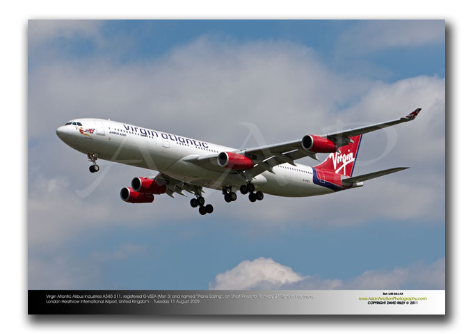 LHR-584 - Virgin Atlantic Airways Airbus Industries A340-311 - G-VSEA (Msn 3) and named �Plane Sailing�