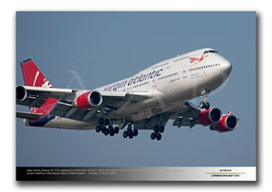 LHR-594 - Virgin Atlantic Airways Boeing 747-41R - G-VWOW (Msn 32745 Ln 1287) and named �Cosmic Girl�