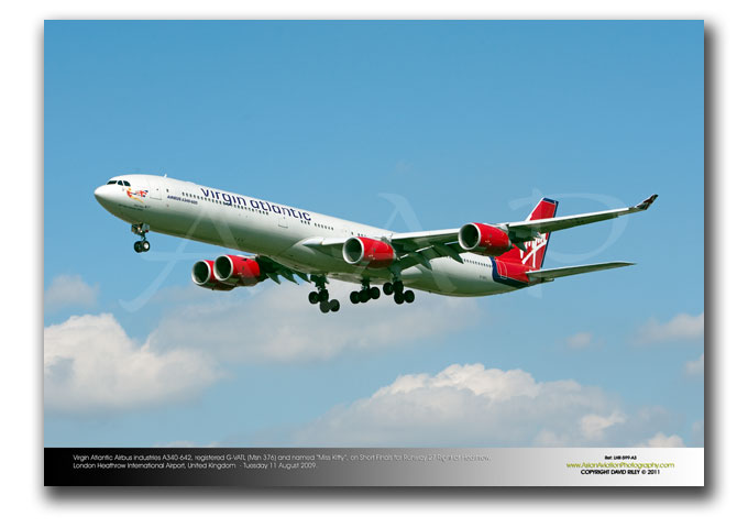 LHR-599 - Virgin Atlantic Airways Airbus Industries A340-642 - G-VATL (Msn 376) and named �Miss Kitty�