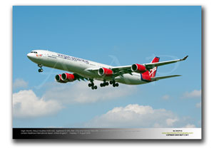 LHR-599 - Virgin Atlantic Airways Airbus Industries A340-642 - G-VATL (Msn 376) and named �Miss Kitty�