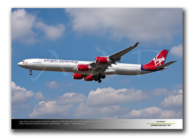 LHR-606 - Virgin Atlantic Airways Airbus Industries A340-642 -  G-VGAS (Msn 639) and named �Varga Girl�