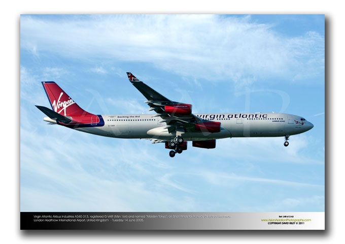 LHR-612 - Virgin Atlantic Airways Airbus Industries A340-313 - G-VAIR (Msn 164) and named �Maiden Tokyo�