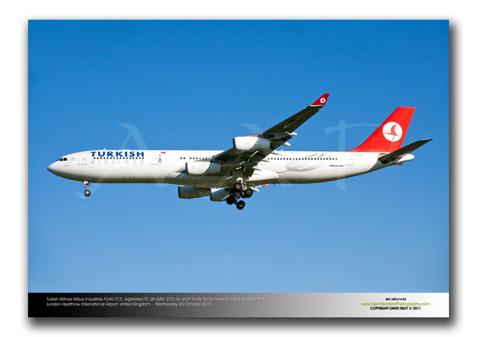 LHR-614 - Turkish Airlines Airbus Industries A340-313 - TC-JIH (Msn 270)