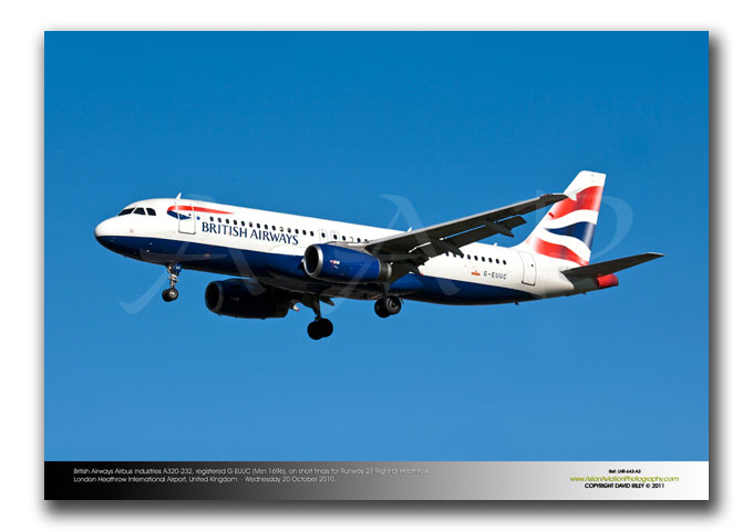 LHR-643 - British Airways Airbus Industries A320-232 - G-EUUC (Msn 1696)