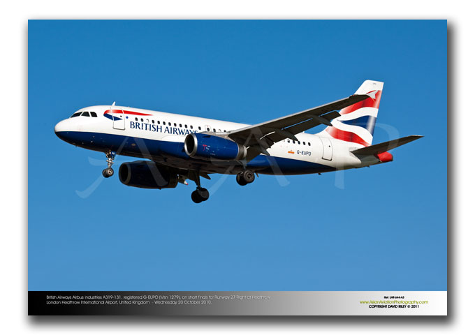 LHR-644 - British Airways Airbus Industries A319-131 - G-EUPO (Msn 1279)
