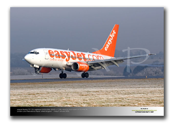 LTN-001 - easyJet Boeing 737-73V - G-EZJN (Msn 30249 Ln 1128)