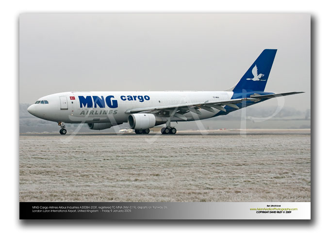 LTN-015 - MNG Cargo Airlines Airbus Industries A300B4-203F - TC-MNA (Msn 019)