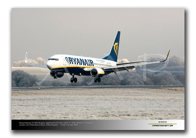 LTN-016 - Ryanair Boeing 737-8AS Winglets - EI-DCP (Msn 33810 Ln 1595)