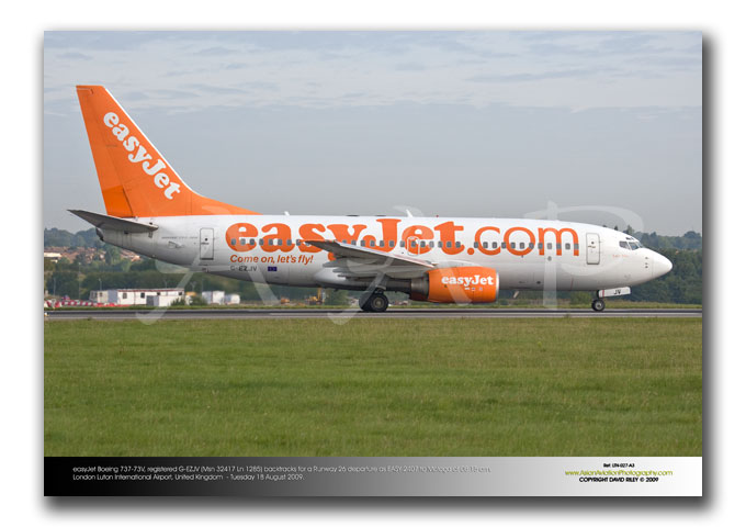 LTN-027 - easyJet Boeing 737-73V - G-EZJV (Msn 32417 Ln 1285)