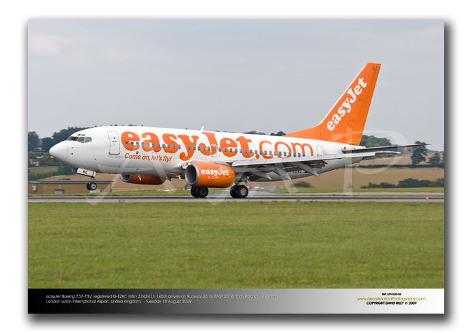 LTN-036 - easyJet Boeing 737-73V -   G-EZKC (Msn 32424 Ln 1450)