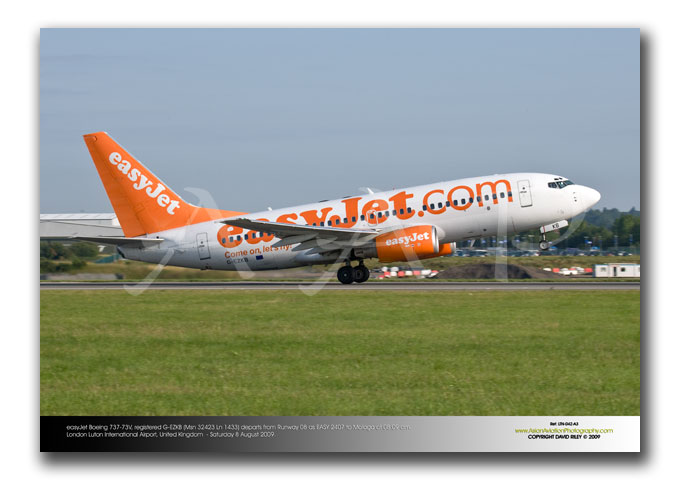LTN-042 - easyJet Boeing 737-73V -   G-EZKB (Msn 32423 Ln 1433)