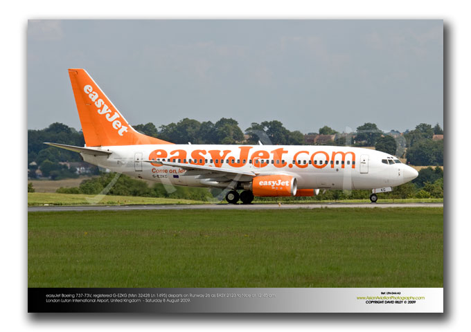 LTN-044 - easyJet Boeing 737-73V -  G-EZKG (Msn 32428 Ln 1495)