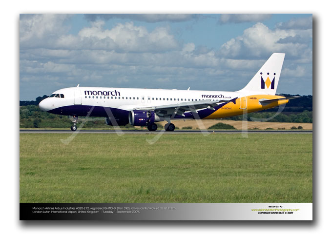 LTN-071 - Monarch Airlines Airbus Industries A320-212 - G-MONX (Msn 392),
