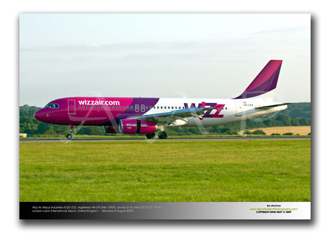 LTN-078 - Wizz Air Airbus Industries A320-232 - HA-LPX (Msn 3968)