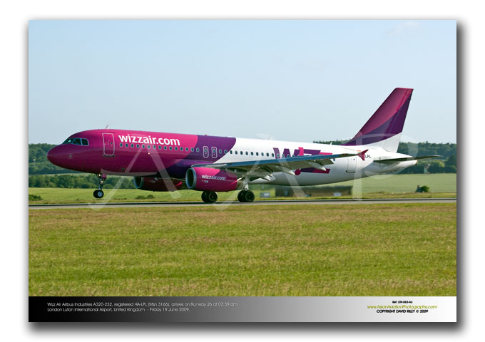 LTN-083 - Wizz Air Airbus Industries A320-232 - HA-LPL (Msn 3166)