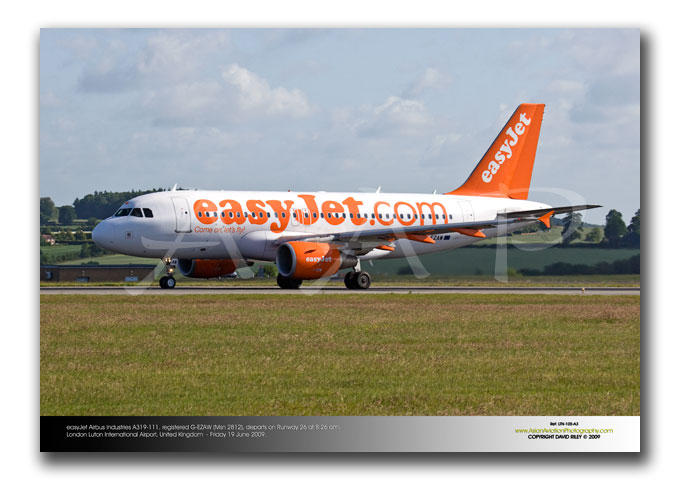 LTN-105 - easyJet Airbus Industries A319-111 - G-EZAW (Msn 2812)
