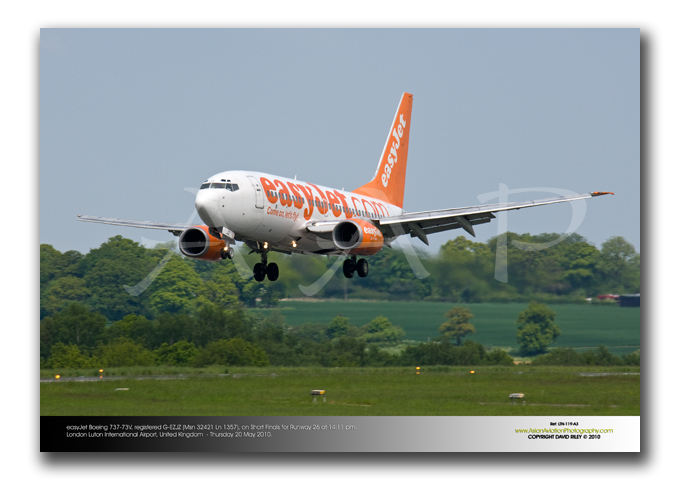 LTN-119 - easyJet Boeing 737-73V -  G-EZJZ (Msn 32421 Ln 1357)