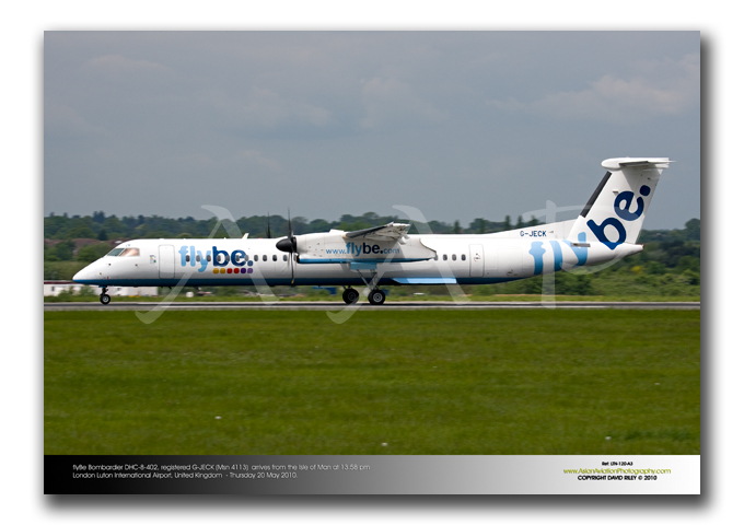 LTN-120 - FlyBe Bombardier DHC-8-402 - G-JECK (Msn 4113) 