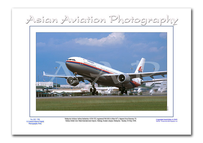 MY-021 - Malaysia Airlines Airbus A330 - 9M-MKA ( Msn 067 )