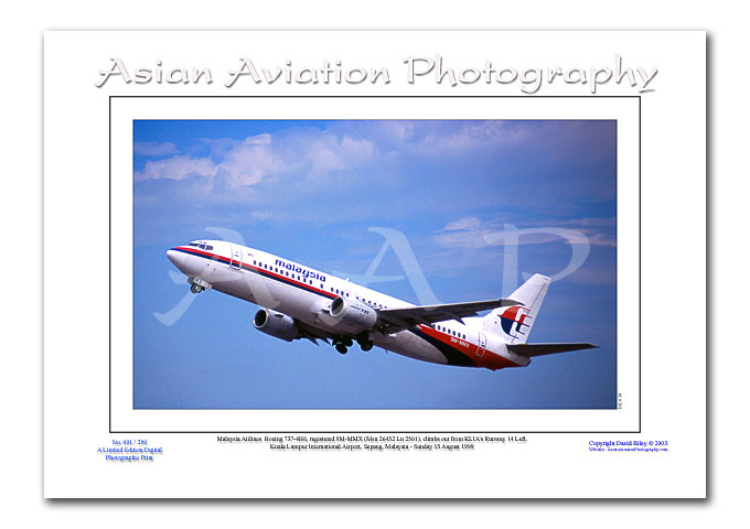 MY-034 - Malaysia Airlines Boeing 737-4H6 - 9M-MMX ( Msn 26452 Ln 2501 )