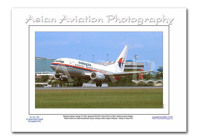 MY-040 - Malaysia Airlines Boeing 737-5H6 - 9M-MFC ( Msn 26448 Ln 2484 )