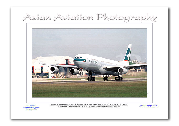 MY-065 - Cathay Pacific Airbus Industries A340-313X - B-HXH ( Msn 218 ),
