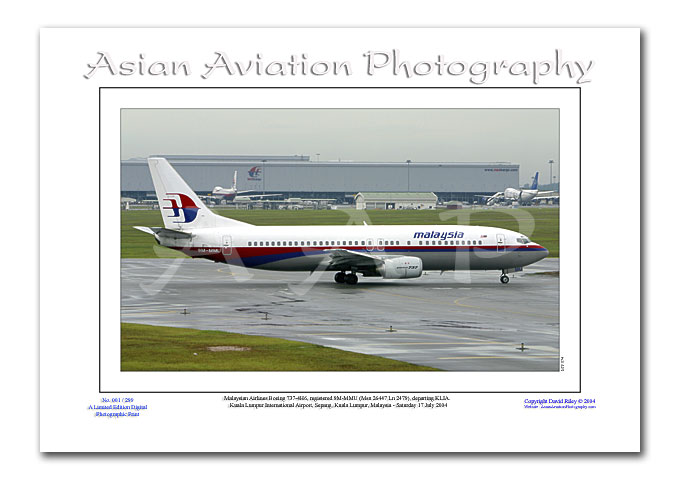 MY-074 - Malaysia Airlines Boeing 737-4H6 - 9M-MMU ( Msn 26447 Ln 2479 )