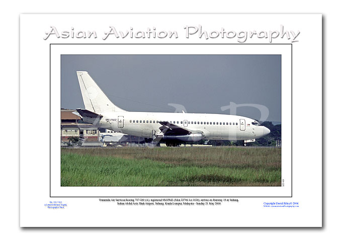 MY-089 - Transmile Air Services Boeing 737-209 Adv - 9M-PMZ ( Msn 23796 Ln 1420 )
