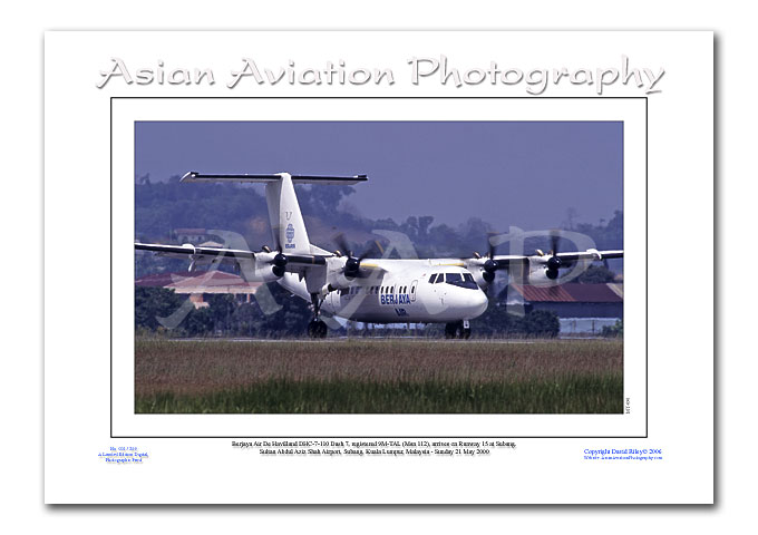 MY-090 - Berjaya Air De Havilland DHC-7-110 Dash 7 - 9M-TAL ( Msn 112 )