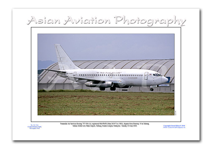 MY-094 - Transmile Air Services Boeing 737-209 Adv - 9M-PMW ( Msn 24197 Ln 1581 )