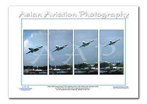 SP-001 - Multiple Image Print of Cathay Pacific Airways Boeing 747-467 - VR-HOV 