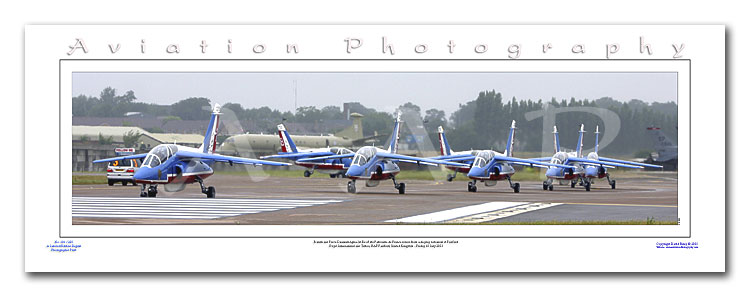 SP-021-PA2 - A2 Panoramic Print of The Patrouille de France at Fairford