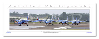 SP-021-PA2 - A2 Panoramic Print of The Patrouille de France at Fairford