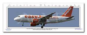 SP-026-PA3 - A3 Panoramic Print of Easyjet Airbus Industries A320-111 - G-EZIE