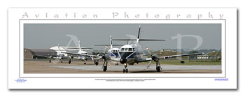 SP-030-PA2 - A2 Panoramic Print of the Royan Navy Scottish Aviation Jetstream T2 Display Team  at Fairford