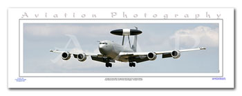 SP-031-PA2 - A2 Panoramic Print of Boeing E-3D Sentry AEW1 of 8 Squadron of the RAF