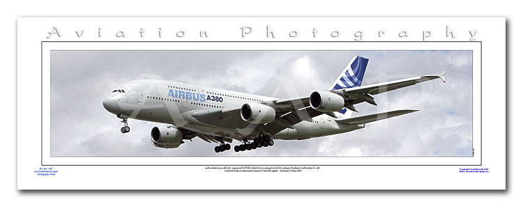 SP-064-PA2 - A2 Panoramic Print of Airbus Industries A380-841 - F-WWDD (Msn 004)