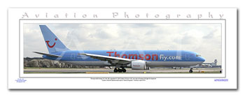 SP-026-PA2 - A2 Panoramic Print of Thompsonfly Boeing 767-304  ER - G-OBYI